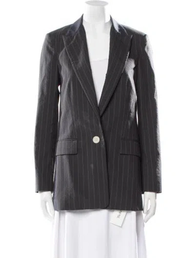 Pre-owned Rag & Bone Striped Blazer In Gray