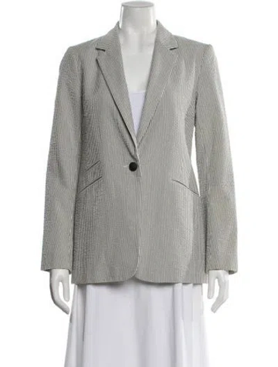 Pre-owned Rag & Bone Striped Blazer In Gray