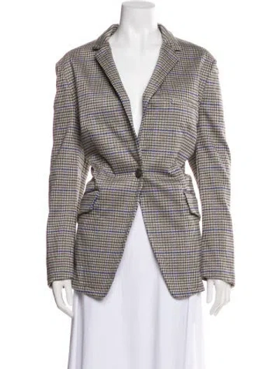 Pre-owned Rag & Bone Striped Blazer In Gray