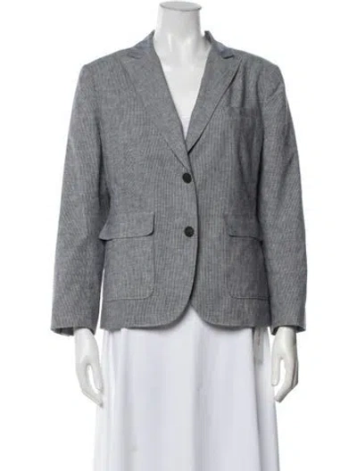 Pre-owned Rag & Bone Striped Blazer In Grey