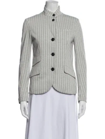 Pre-owned Rag & Bone Striped Blazer In Grey