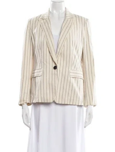 Pre-owned Rag & Bone Striped Blazer In Neutral