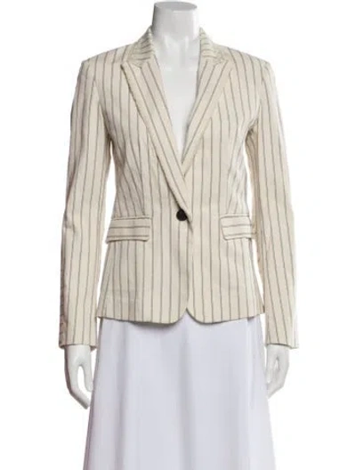 Pre-owned Rag & Bone Striped Blazer In Neutral