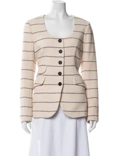 Pre-owned Rag & Bone Striped Blazer In Neutral
