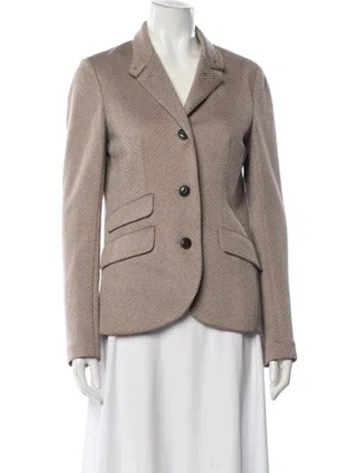 Pre-owned Rag & Bone Striped Blazer In Neutral