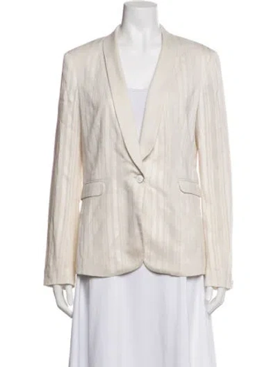 Pre-owned Rag & Bone Striped Blazer In Neutrals