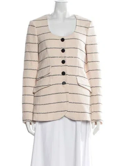 Pre-owned Rag & Bone Striped Blazer In Orange