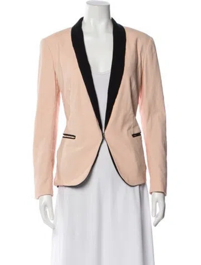 Pre-owned Rag & Bone Striped Blazer In Pink