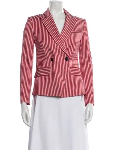 Pre-owned Rag & Bone Striped Blazer In Red