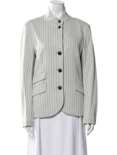 Pre-owned Rag & Bone Striped Blazer W/ Tags In Gray