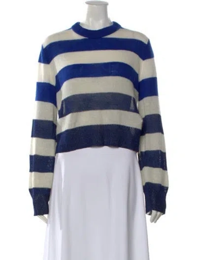 Pre-owned Rag & Bone Striped Crew Neck Sweater