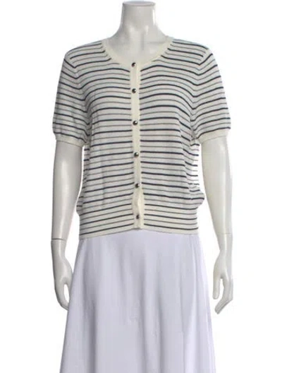 Pre-owned Rag & Bone Striped Crew Neck Sweater