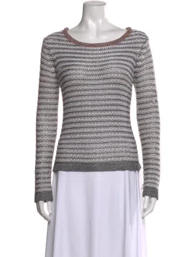 Pre-owned Rag & Bone Striped Crew Neck Sweater