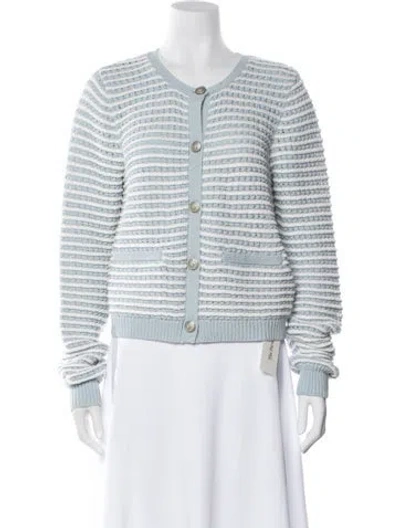Pre-owned Rag & Bone Striped Crew Neck Sweater In Blue
