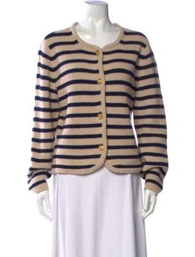 Pre-owned Rag & Bone Striped Crew Neck Sweater In Blue/neutrals