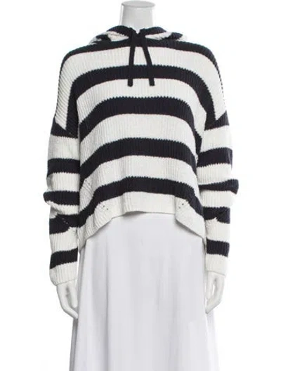 Pre-owned Rag & Bone Striped Crew Neck Sweater In Blue/white