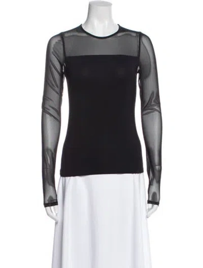 Pre-owned Rag & Bone Striped Crew Neck Sweater In Gray