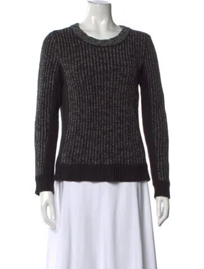 Pre-owned Rag & Bone Striped Crew Neck Sweater In Grey