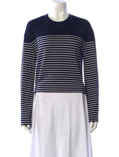 Pre-owned Rag & Bone Striped Crew Neck Sweater In Multi