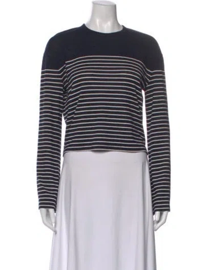 Pre-owned Rag & Bone Striped Crew Neck Sweater In Multi