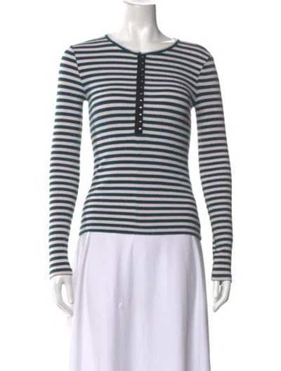 Pre-owned Rag & Bone Striped Crew Neck Sweater In Multi