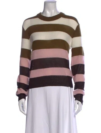 Pre-owned Rag & Bone Striped Crew Neck Sweater In Multicolor