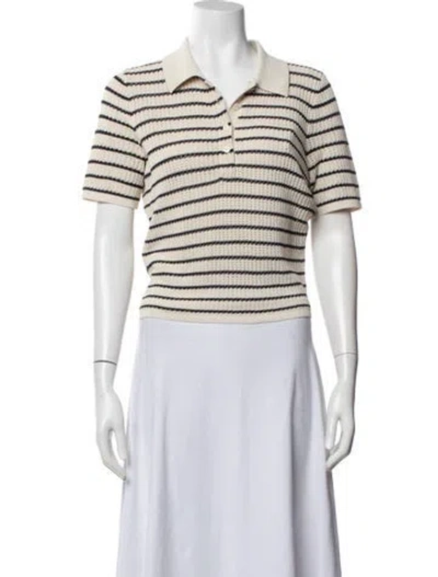 Pre-owned Rag & Bone Striped Crew Neck Sweater In Pink