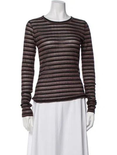 Pre-owned Rag & Bone Striped Crew Neck Sweater W/ Tags In Multicolor