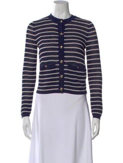 Pre-owned Rag & Bone Striped Crew Neck Sweater W/ Tags In White