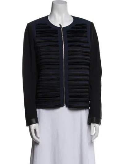 Pre-owned Rag & Bone Striped Evening Jacket In Blue