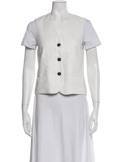 Pre-owned Rag & Bone Striped Evening Jacket In Gray