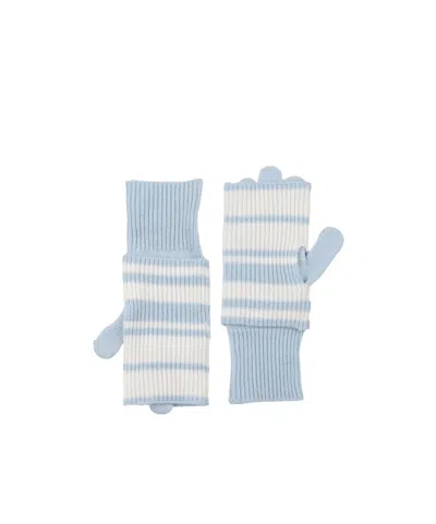 Rag & Bone Striped Gloves In Blue