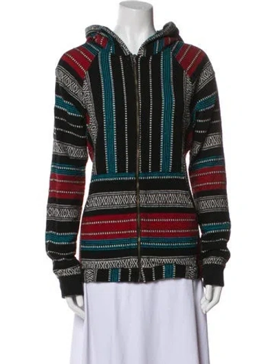Pre-owned Rag & Bone Striped Jacket In Black