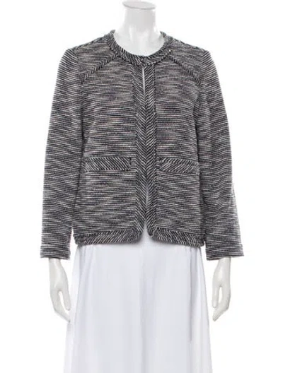 Pre-owned Rag & Bone Striped Jacket In Blue