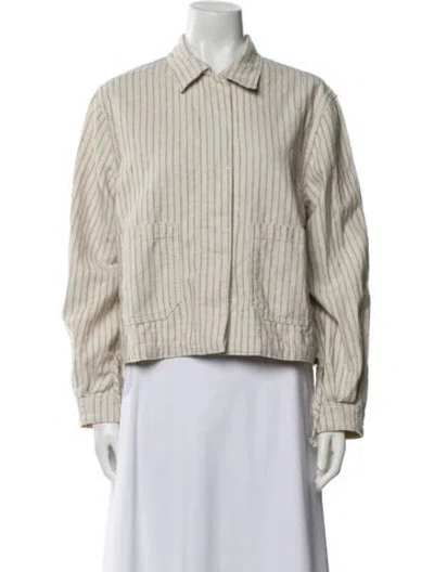 Pre-owned Rag & Bone Striped Jacket In Neutral