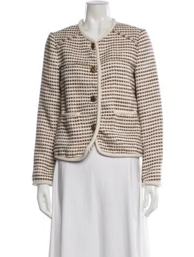 Pre-owned Rag & Bone Striped Jacket In Neutral