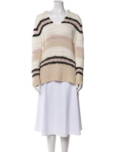Pre-owned Rag & Bone Striped Jacket In White
