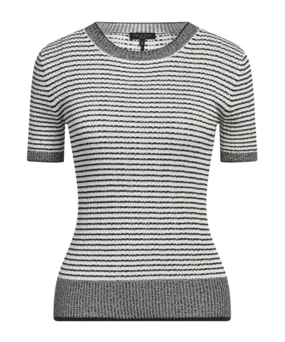 Rag & Bone Striped Jumper In Gray