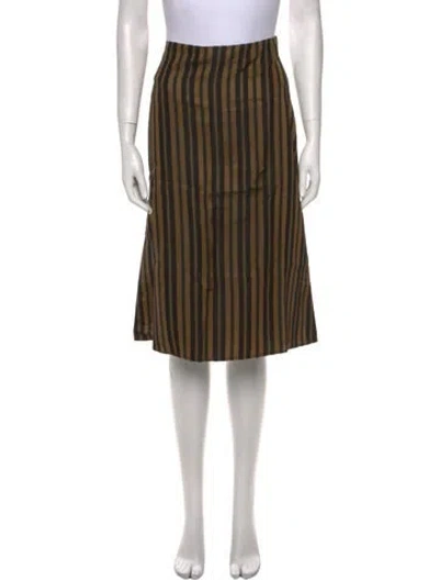 Pre-owned Rag & Bone Striped Knee-length Skirt W/ Tags In Multi
