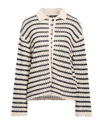 Rag & Bone Striped Long-sleeve Knit Sweater In Neutral