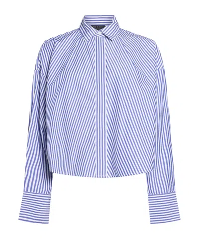 Rag & Bone Striped Longsleeve Shirt In Blue