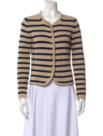 Pre-owned Rag & Bone Striped Open Front Sweater