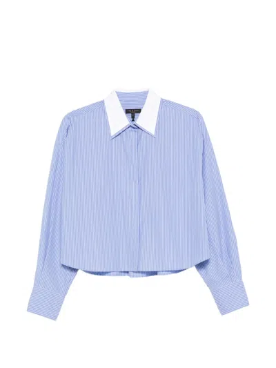 Rag & Bone Striped-pattern Shirt In Blue