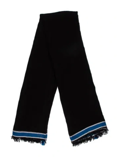 Pre-owned Rag & Bone Striped Scarf In Black