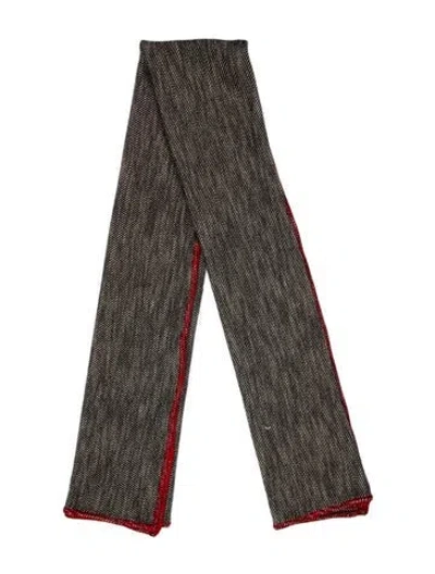 Pre-owned Rag & Bone Striped Scarf In Neutral