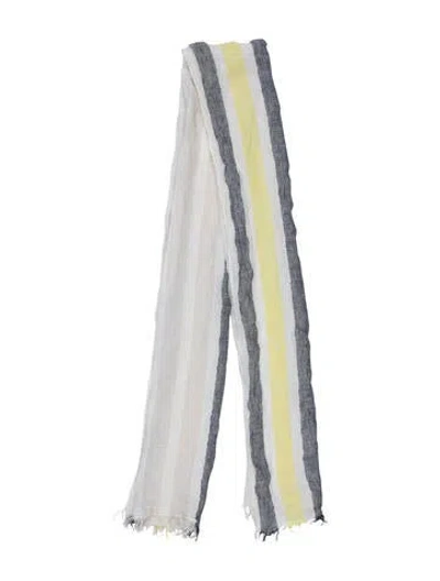 Pre-owned Rag & Bone Striped Scarf In Yellow