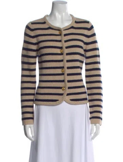 Pre-owned Rag & Bone Striped Scoop Neck Sweater