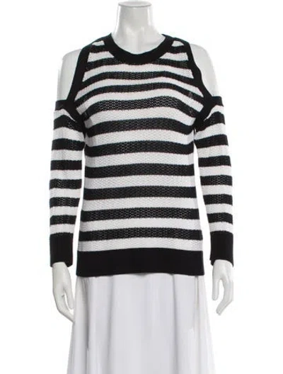 Pre-owned Rag & Bone Striped Scoop Neck Sweater In Multi