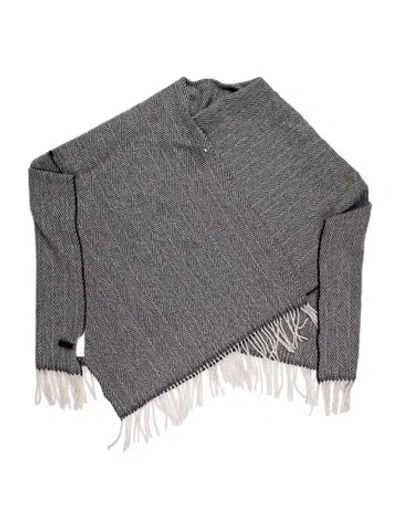 Pre-owned Rag & Bone Striped Shawl In Green