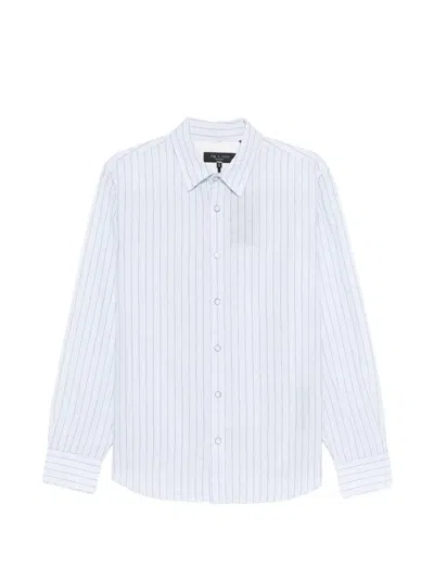 Rag & Bone Striped Shirt In Blue